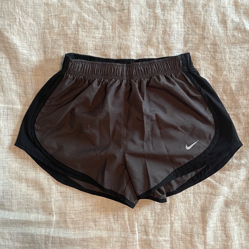 Nike • Women’s Charcoal/Black Dri-Fit Athletic Shorts. Size S